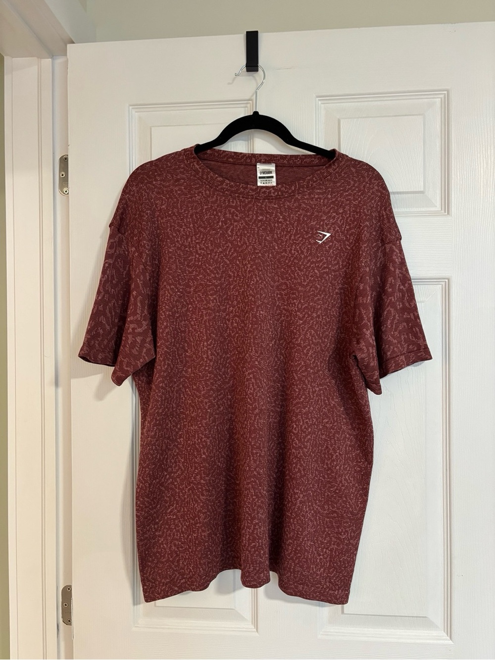 Gymshark Oversized Short Sleeve Tee - Maroon